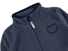 Viking denim/navy fleecejakke